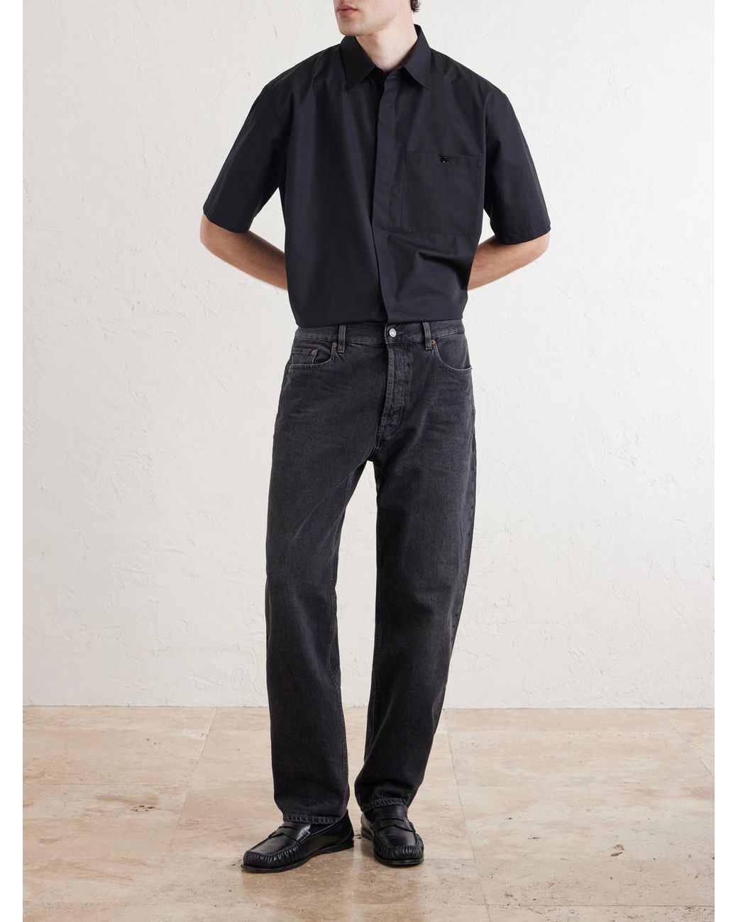 Saint Laurent Blue Cotton-poplin Pyjama Shirt for men