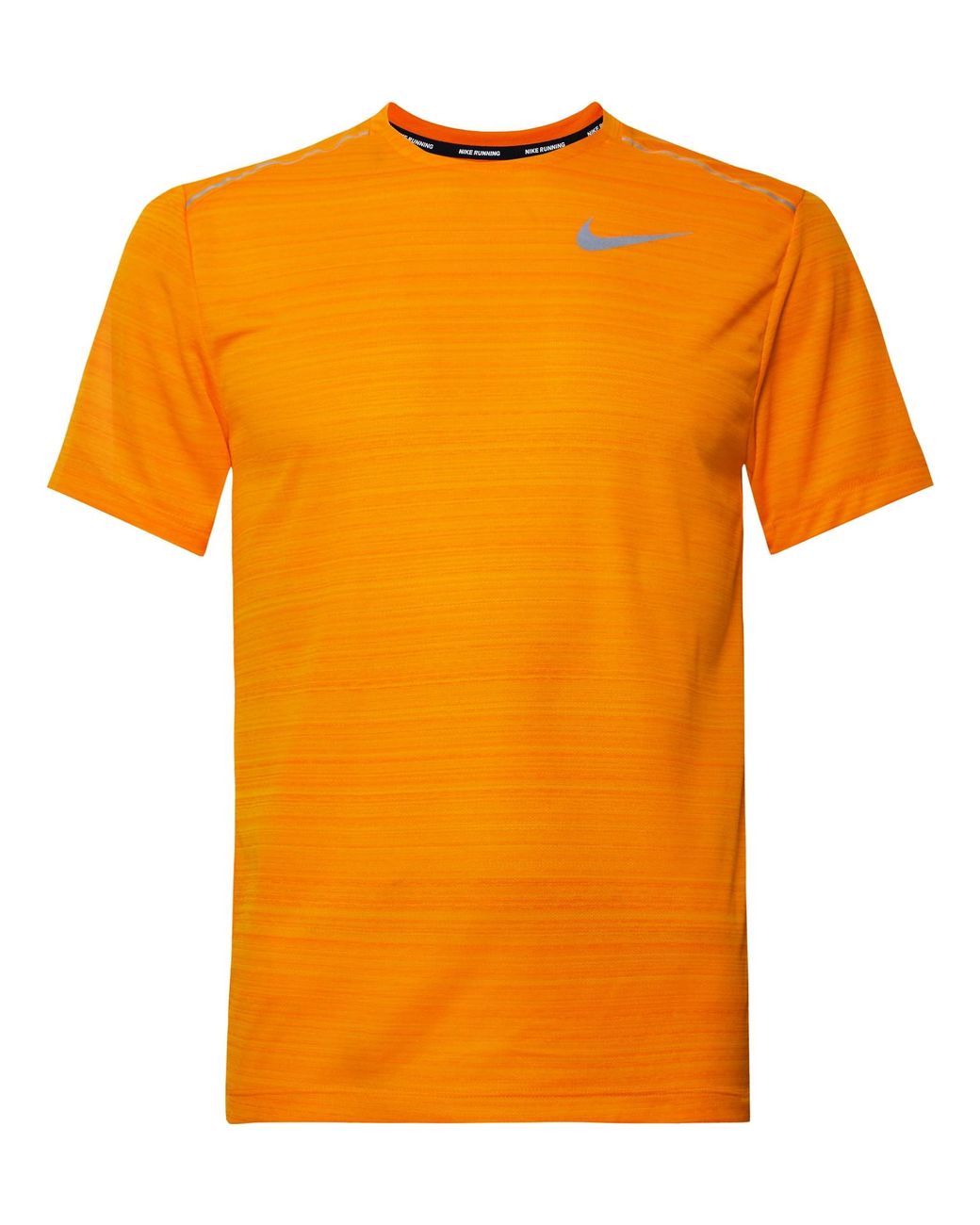 Nike Breathe Dri-fit Mesh T-shirt Orange for | Lyst UK