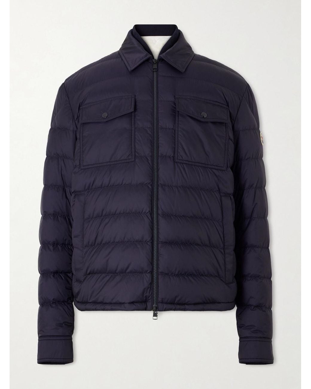 Moncler Blue Vydori Quilted Shell Down Jacket for men