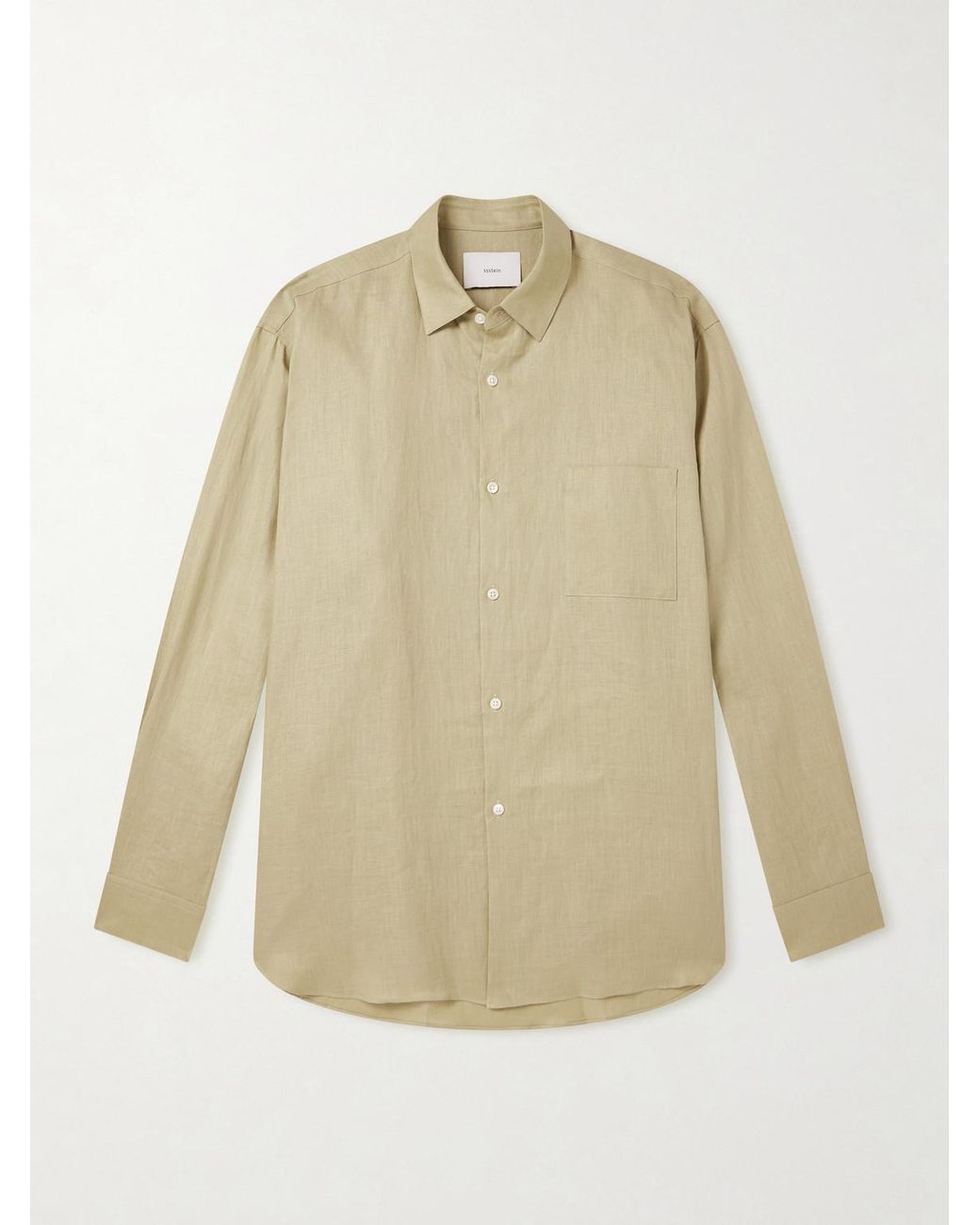 Ssstein Natural Linen Shirt for men