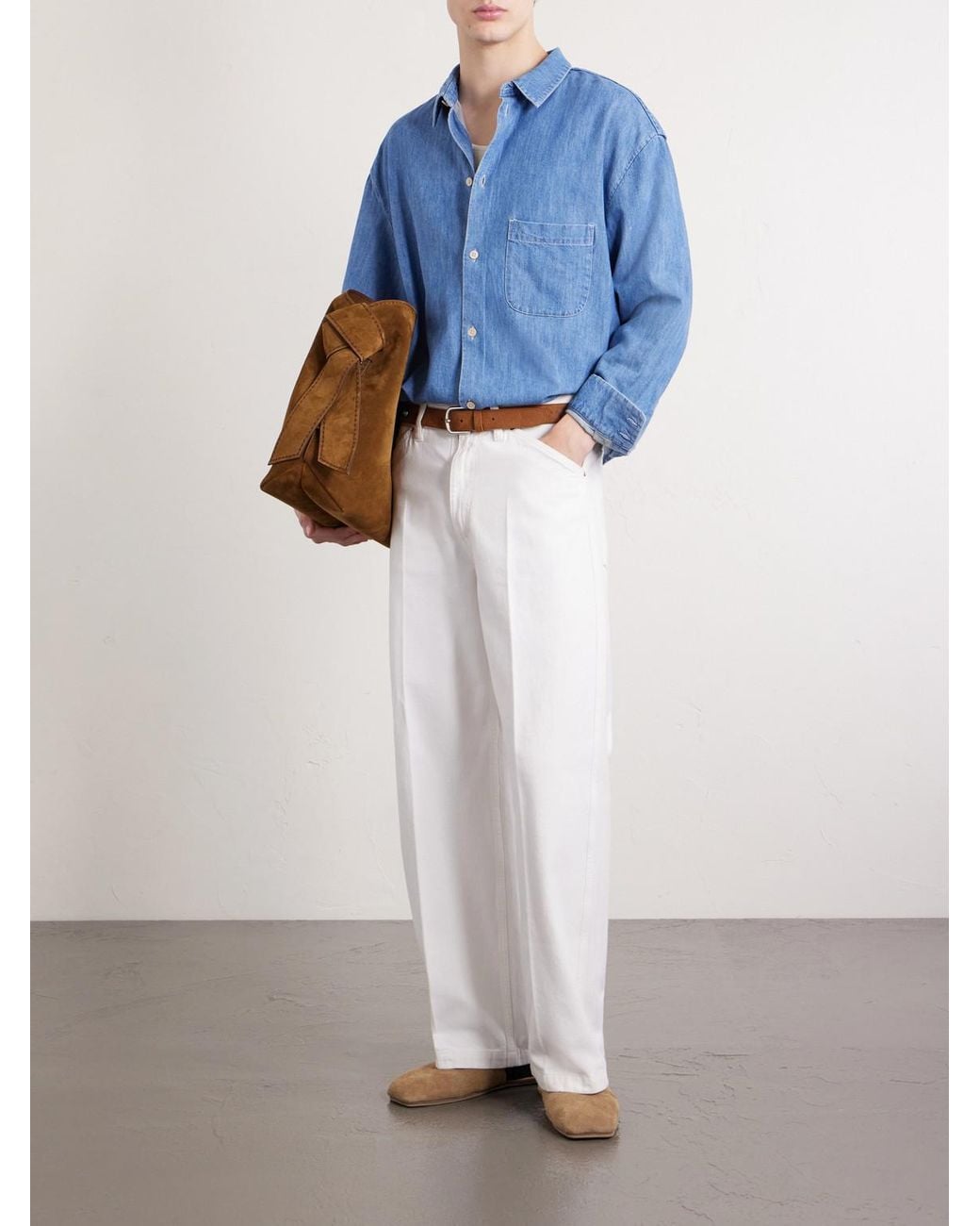 A Kind Of Guise Blue Gusto Cotton-Blend Denim Shirt for men