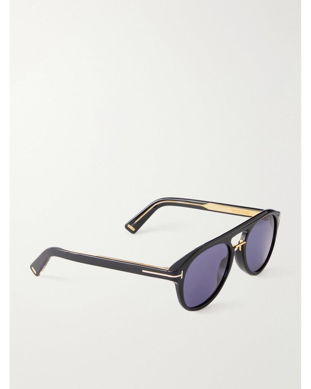 Tom Ford Blue Icon Aviator-Style Acetate Sunglasses for men