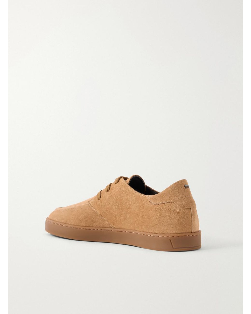 Canali Brown Suede Sneakers for men
