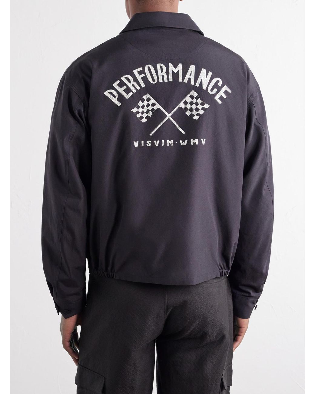 Visvim Black Somer Swing Printed Silk And Wool-Blend Jacket for men