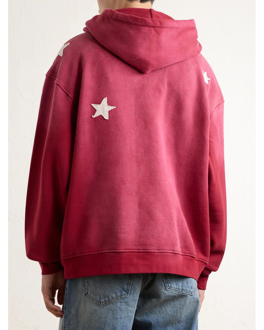 NAHMIAS Red All Star Printed Cotton-Jersey Hoodie for men
