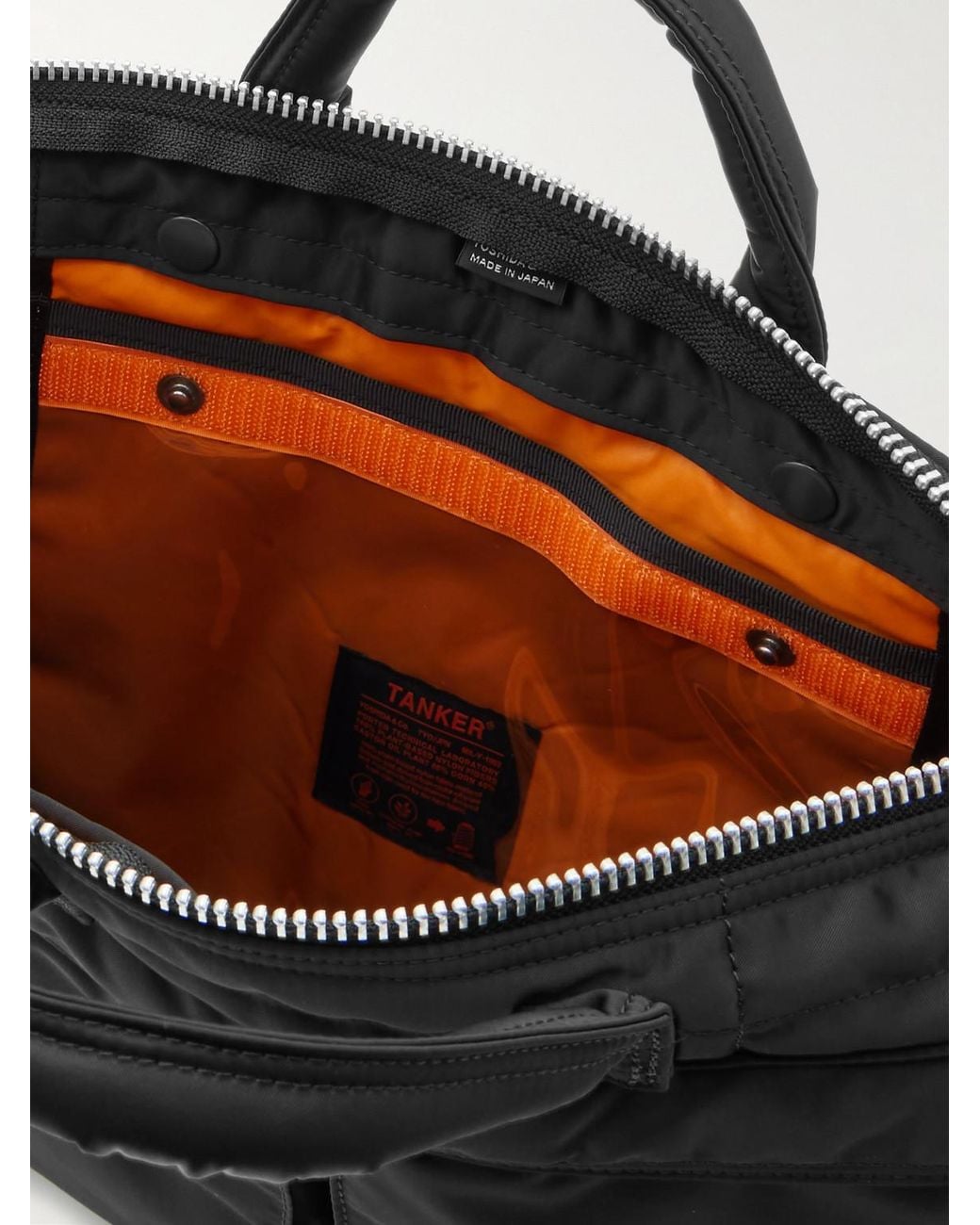 Porter-Yoshida and Co Black Tanker Helmet Short Nylon-Twill Tote Bag for men