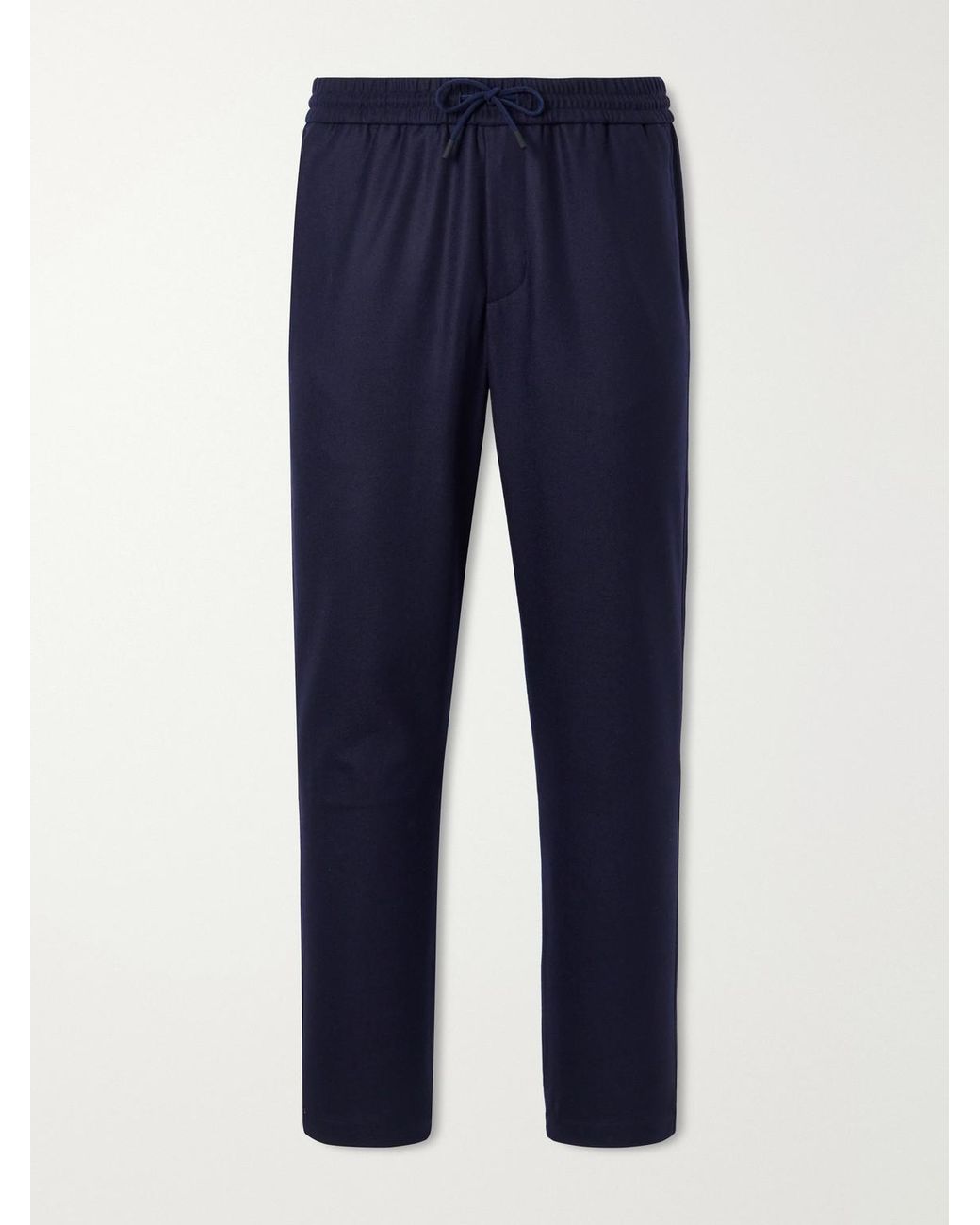 Sease Blue Mindset Straight-Leg Stretch Virgin Wool-Flannel Trousers for men
