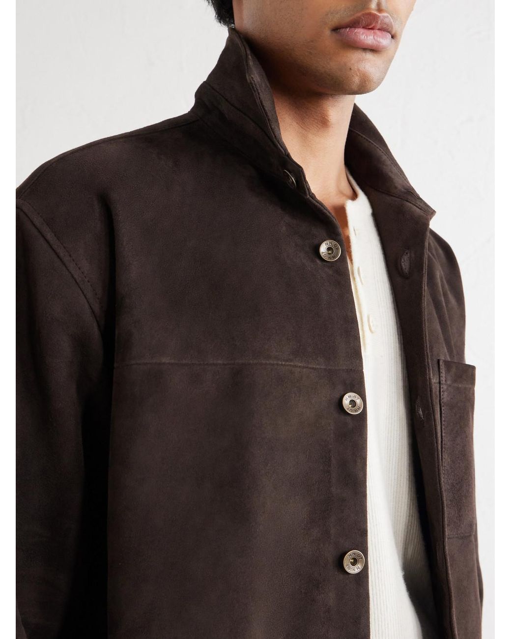 NN07 Black Freddy 80030 Suede Jacket for men