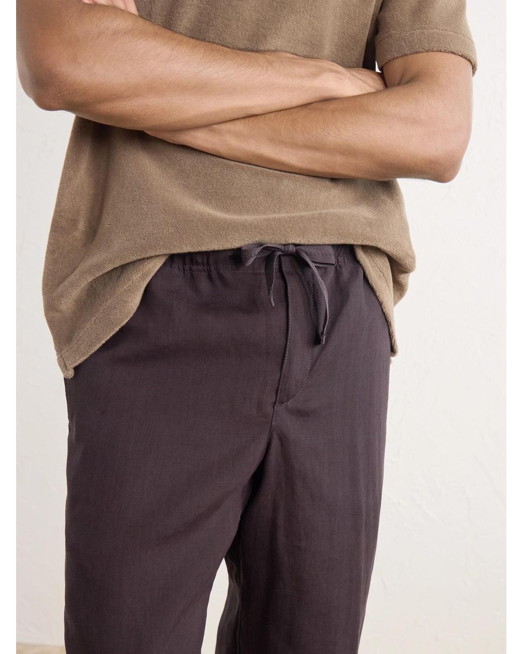Orlebar Brown Blue Alex Straight-leg Linen Trousers for men