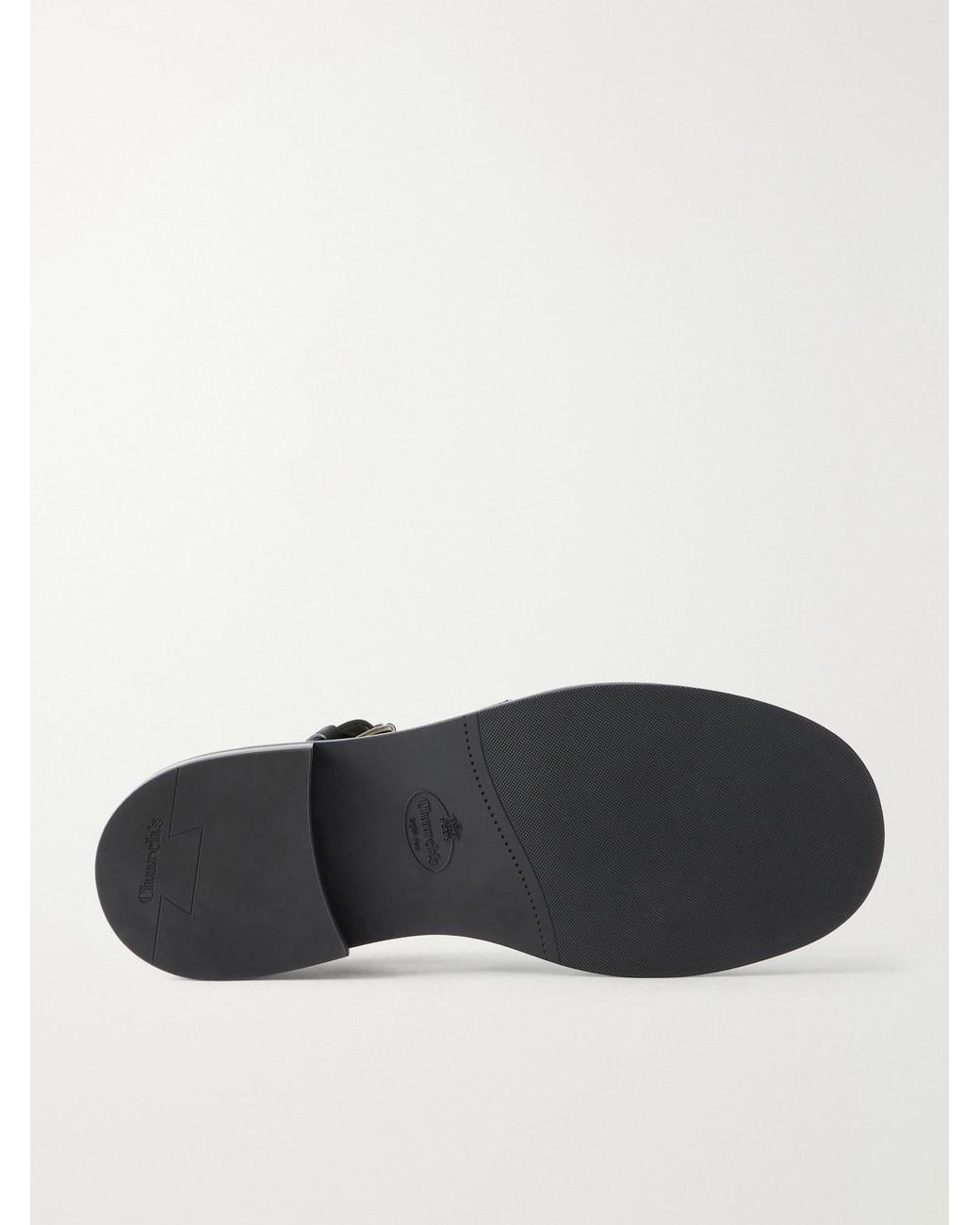 Church's Black Fisherman Winter Leather Sandals for men