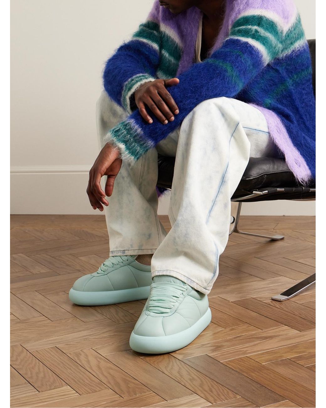 スニーカー MARNI Sneakers - Marni - Leather - Green Marni Pablo lace-up Leather Sneakers | Green | FARFETCH