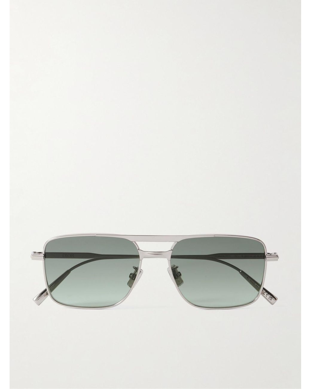 Dior Metallic Diorblacksuit S17U Aviator-Style-Tone Metal Sunglasses for men