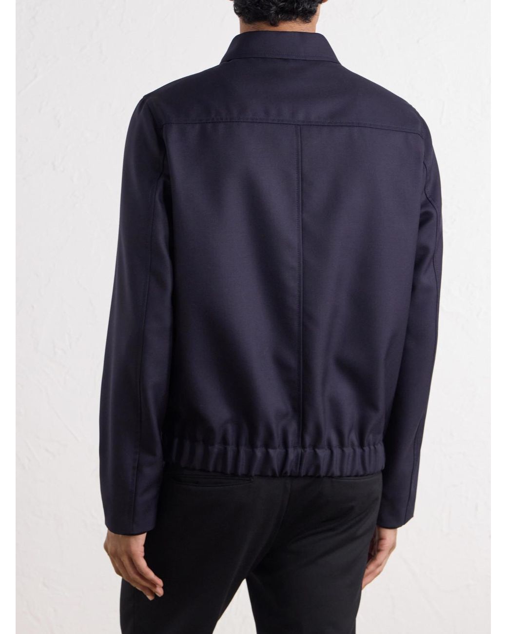 Slowear Blue Montedoro Il Primo Wool-Canvas Jacket for men