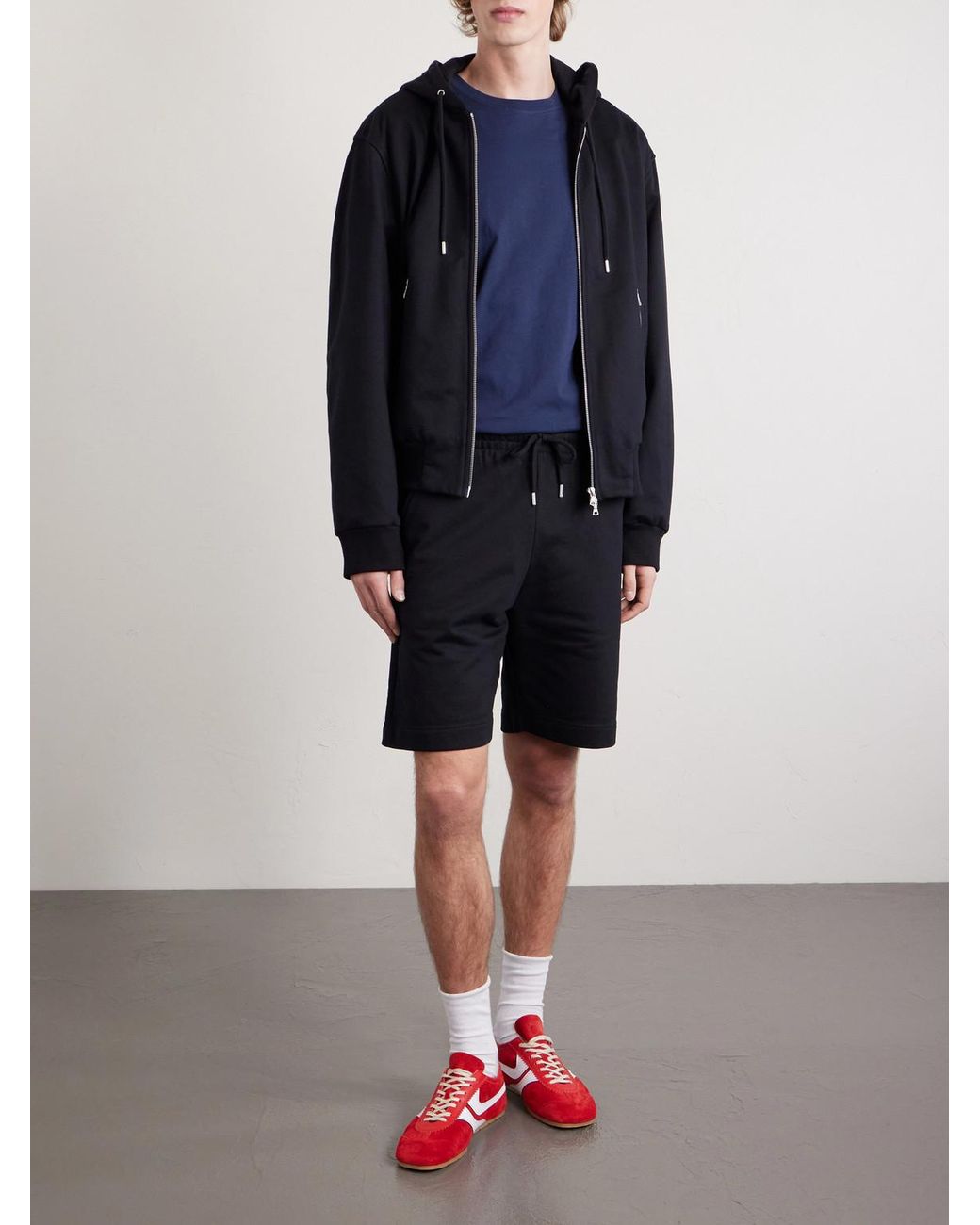 Dries Van Noten Blue Cotton-Jersey T-Shirt for men