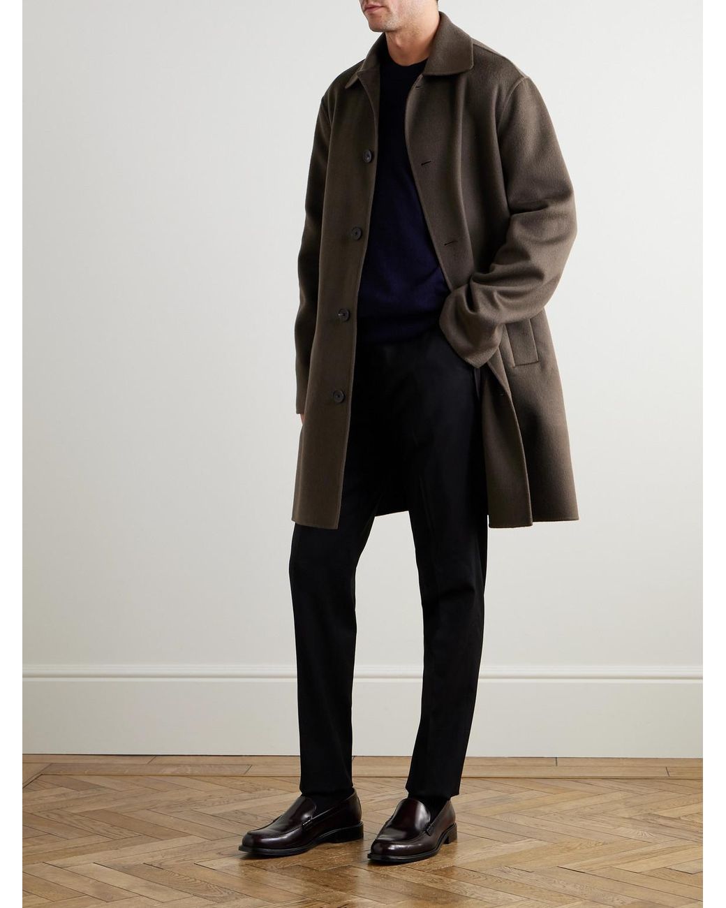 Mr P. Blue Curtis Cashmere Sweater for men