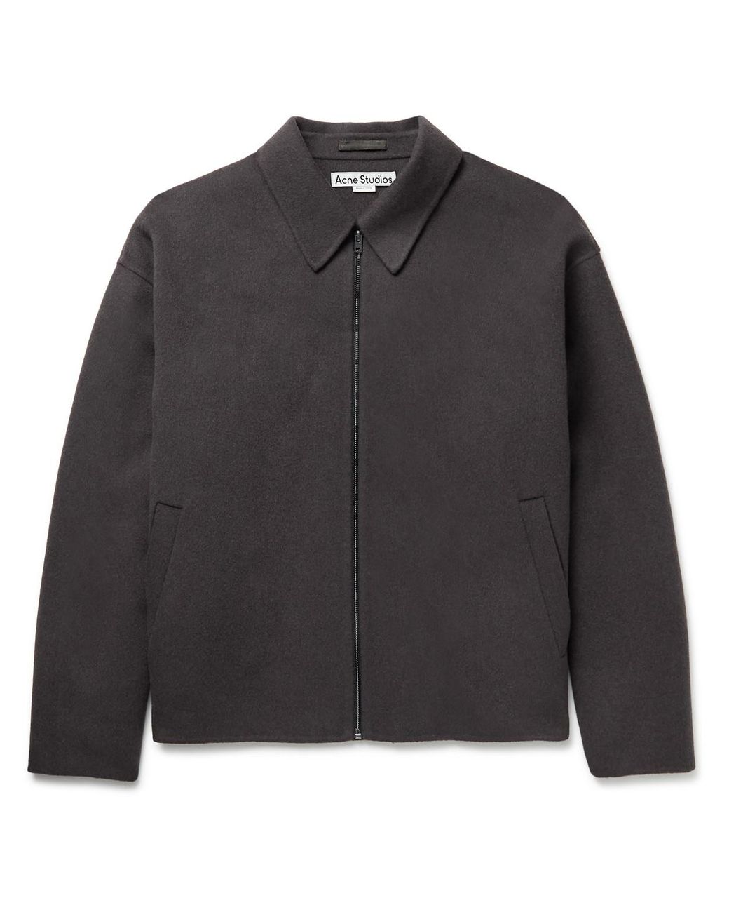 Acne Studios Doverio Double faced Wool Blouson Jacket in Black for Men Lyst