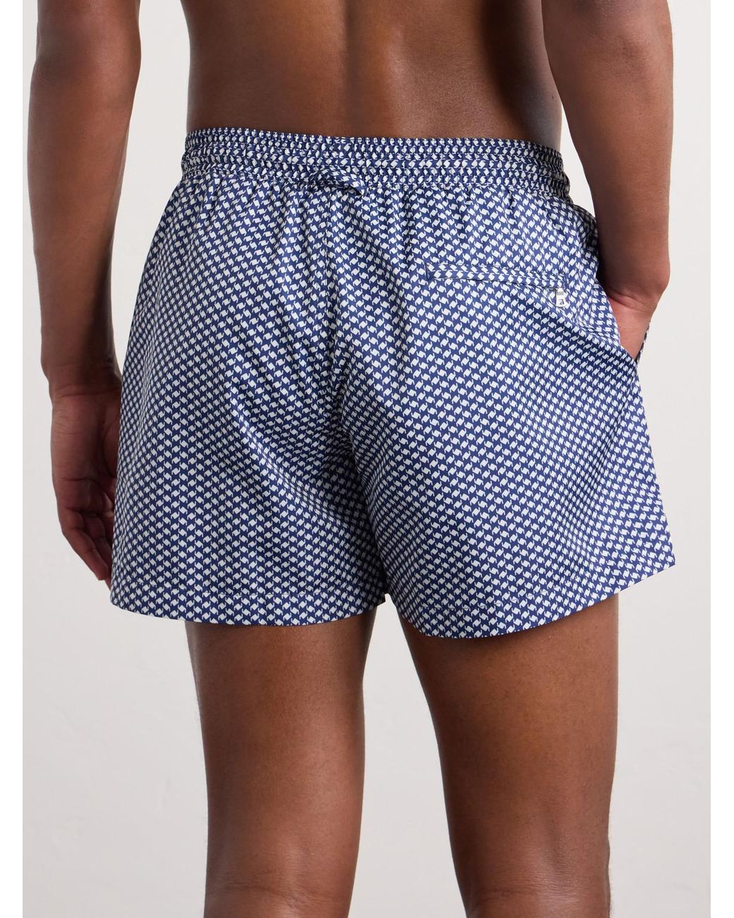 Orlebar Brown Blue Jack Ii Straight-Leg Mid-Length Printed Swim Shorts for men