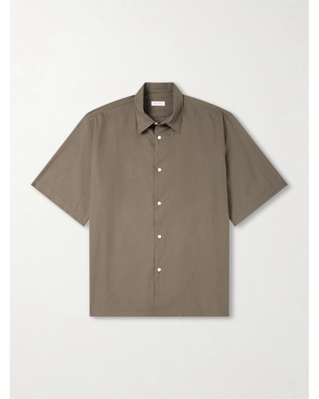 Kaptain Sunshine Gray Cotton And Silk-blend Shirt for men