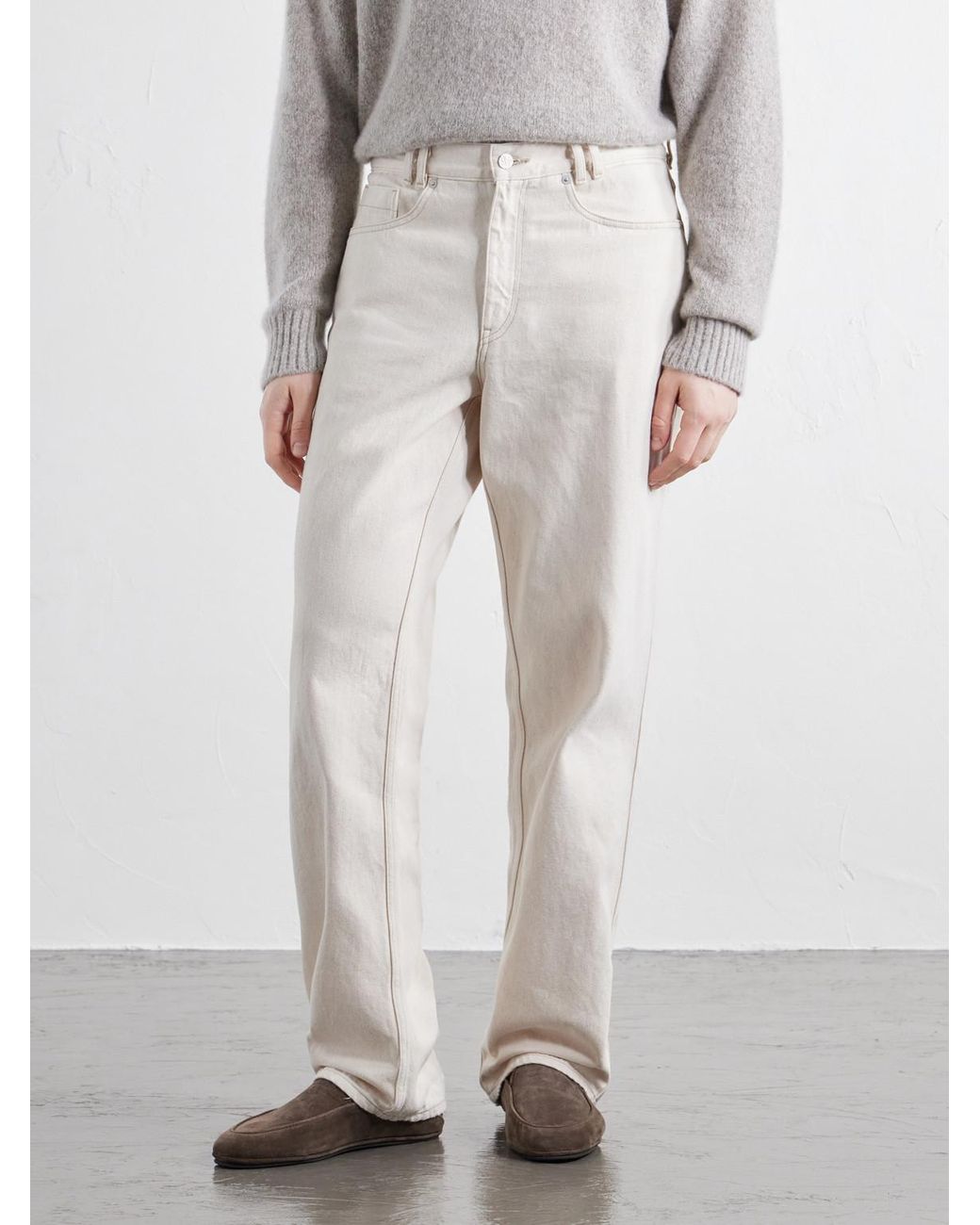 STÒFFA Natural Straight-Leg Jeans for men