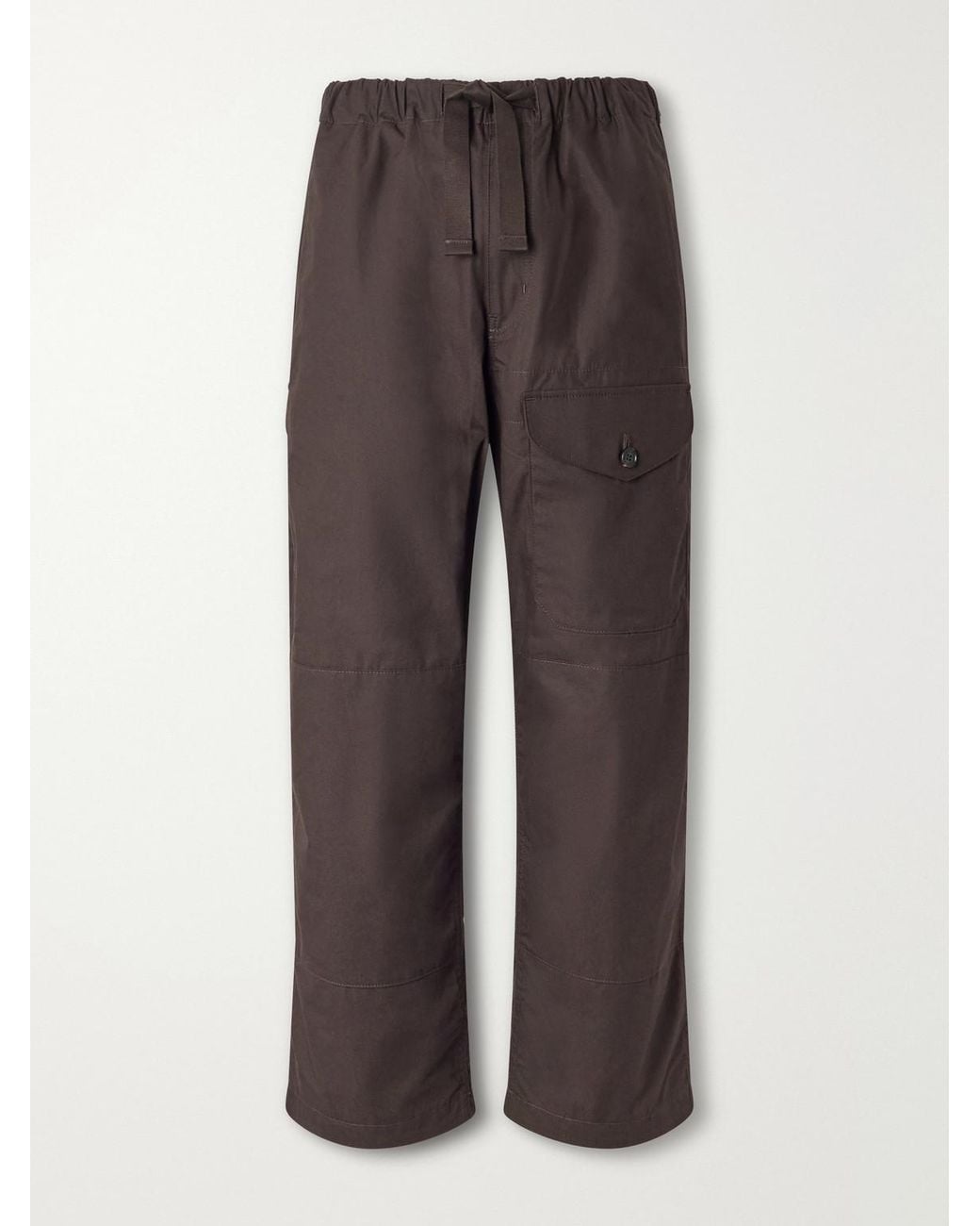 Comme des Garçons Brown Wide-Leg Cotton Trousers for men