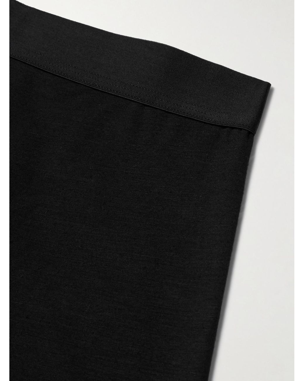 Zimmerli of Switzerland Black Pureness Stretch-micro Modal Boxer Briefs for men