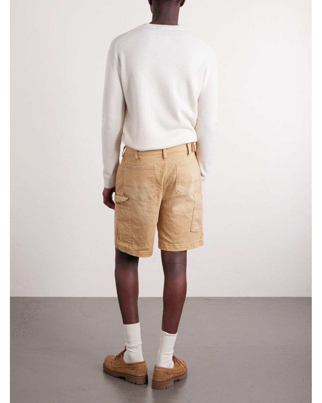 Corridor NYC Natural Painter Wide-leg Denim Shorts for men