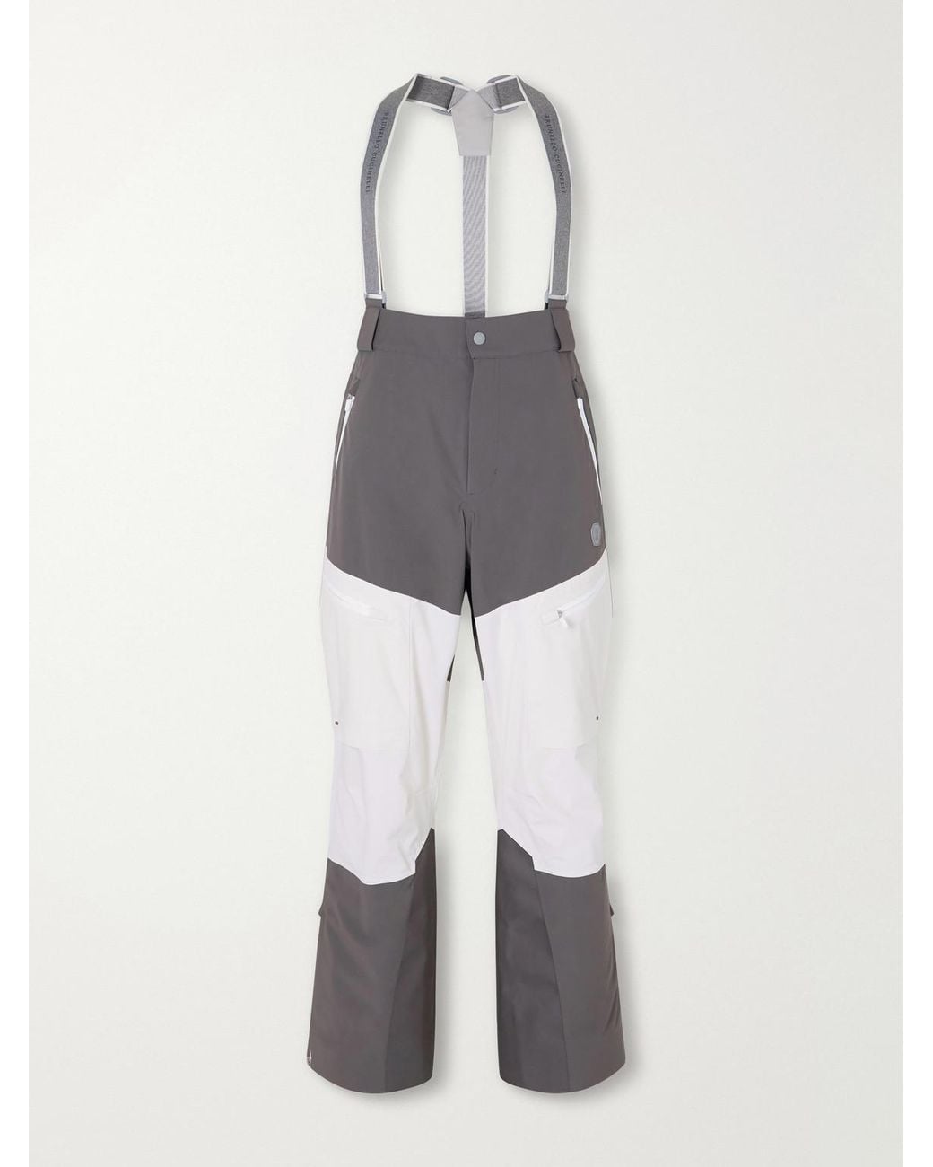 Brunello Cucinelli White Straight-Leg Panelled Shell Ski Pants for men