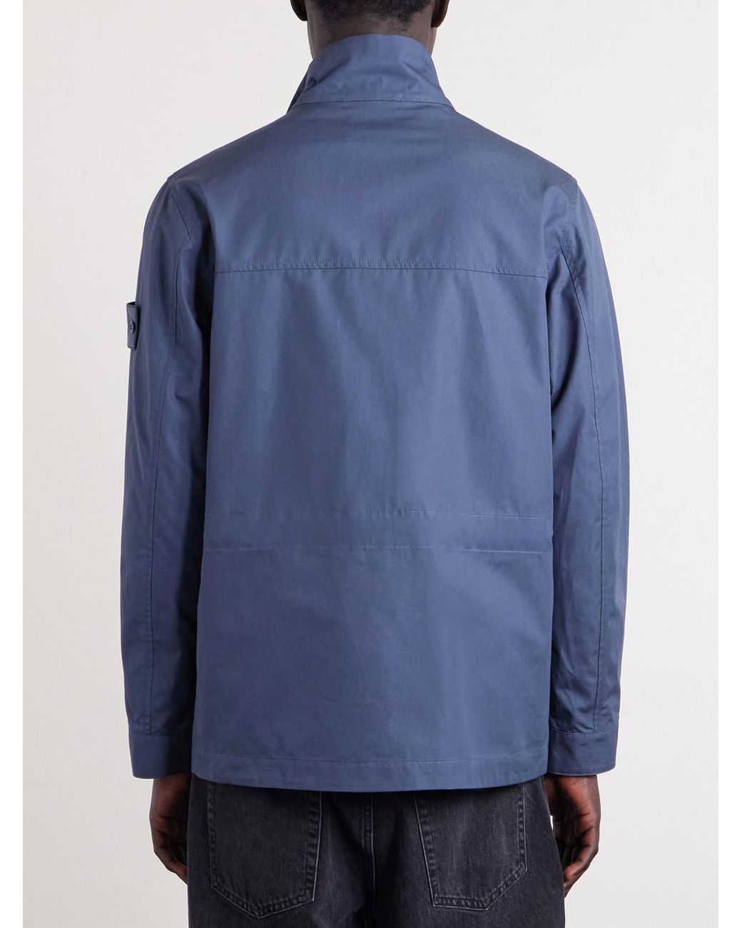 Stone Island Blue Ghost Cotton-Canvas Field Jacket for men