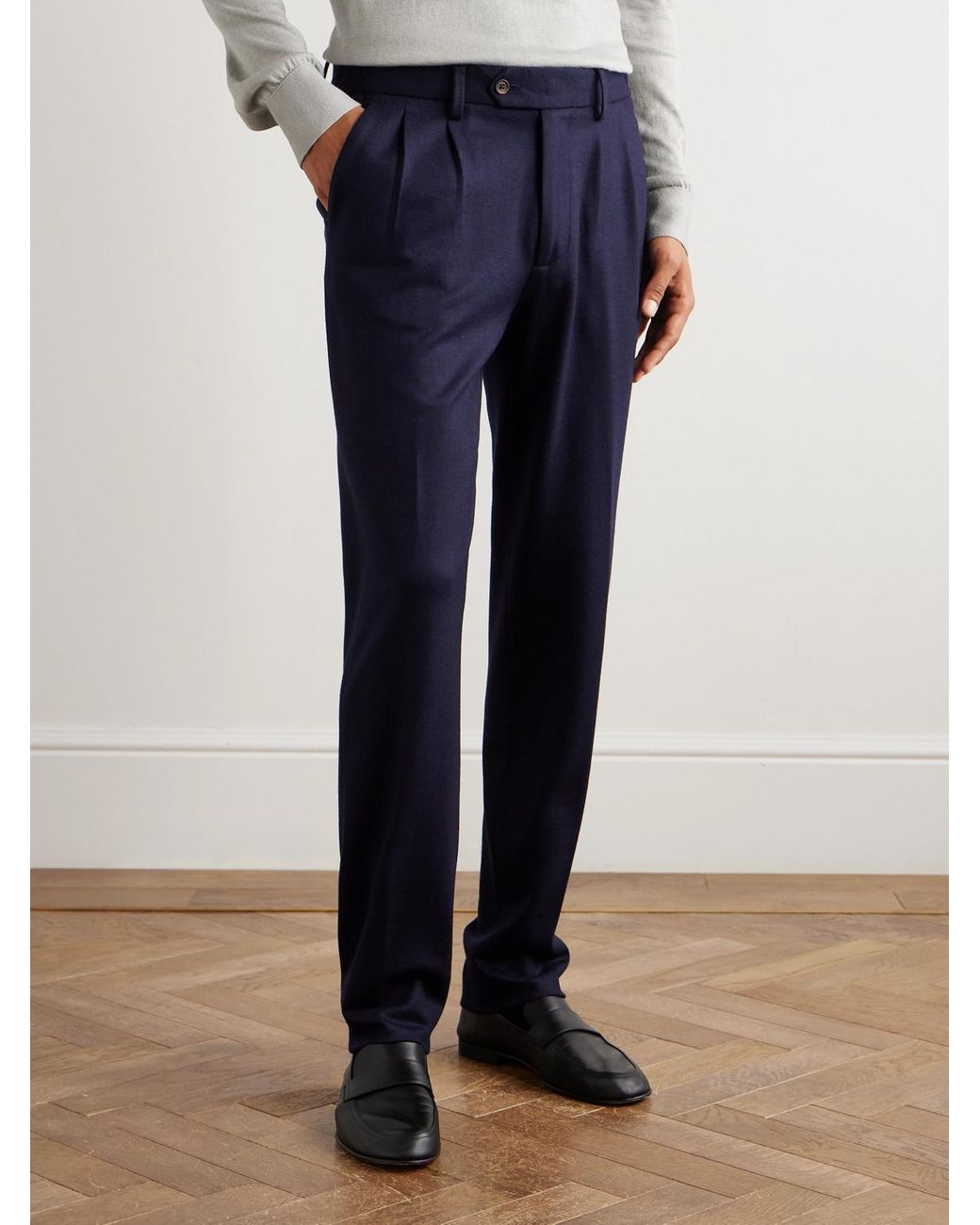 Nested Wool Suit di Eleventy in Blue da Uomo