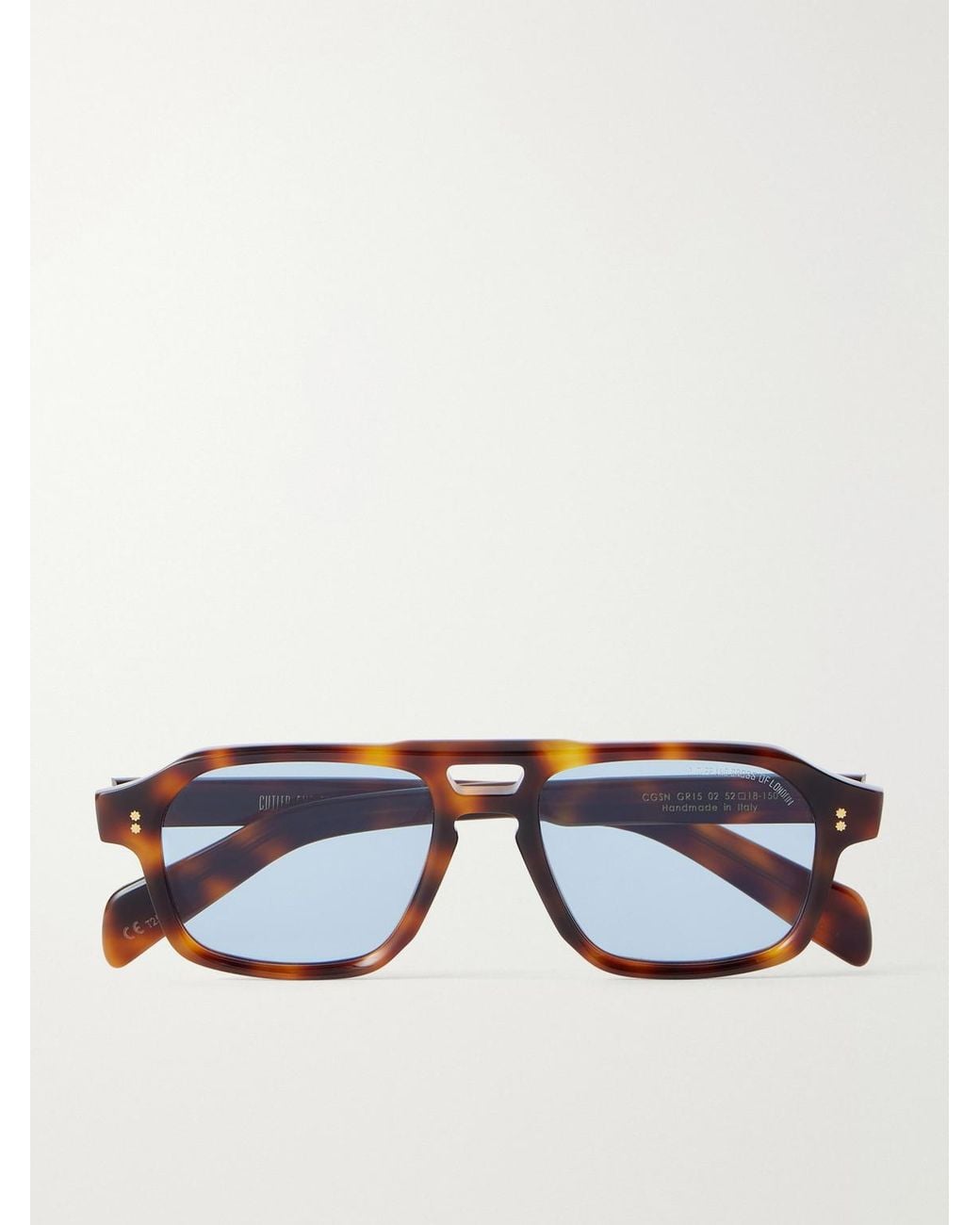 Cutler & Gross Blue Gr15 Aviator-Style Acetate Sunglasses for men