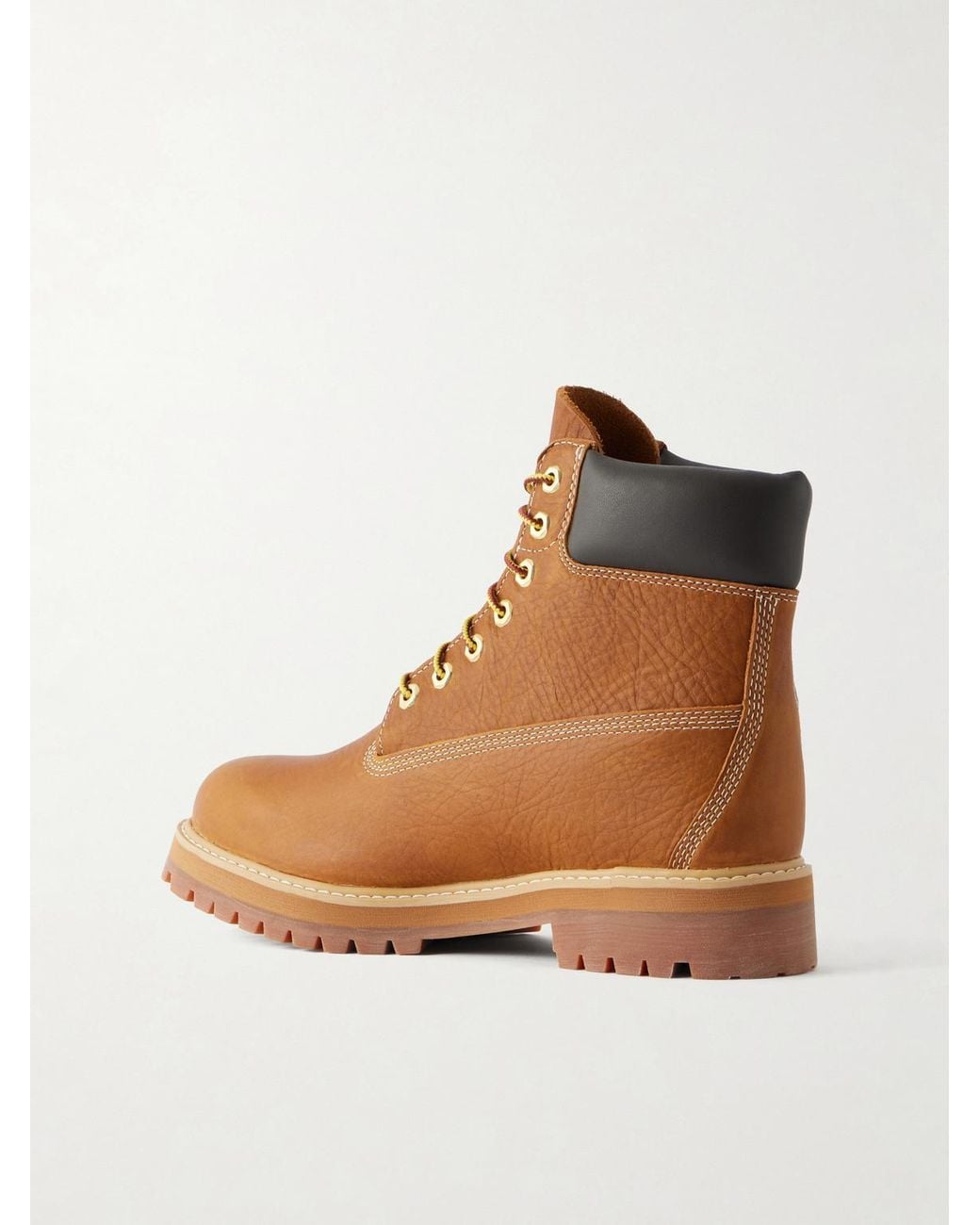 Timberland Brown Heritage Full-Grain Leather Lace-Up Boots for men