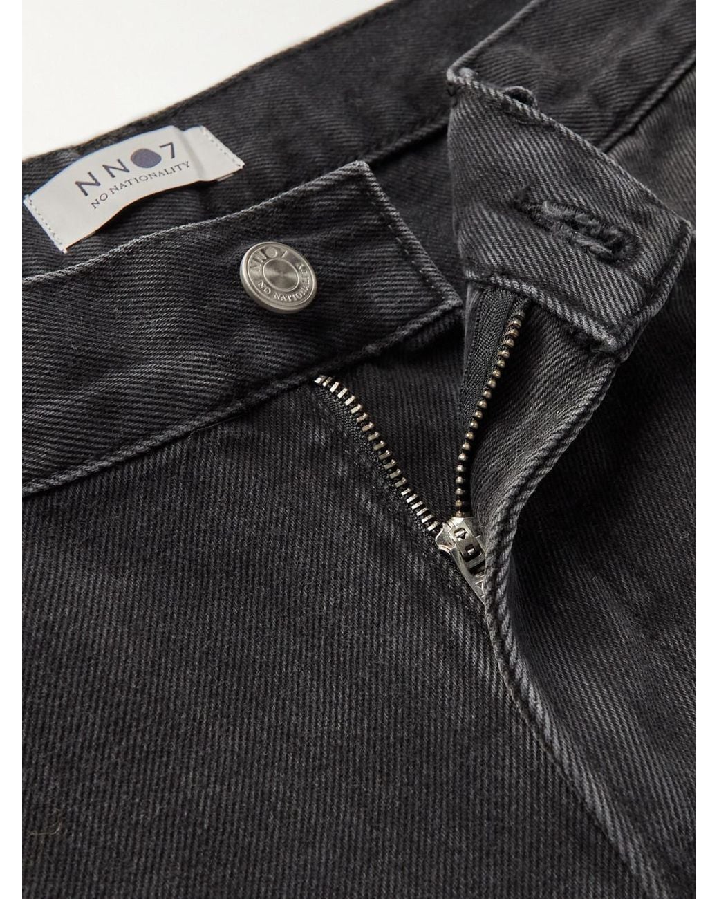 NN07 Black Sonny Straight-Leg Jeans for men