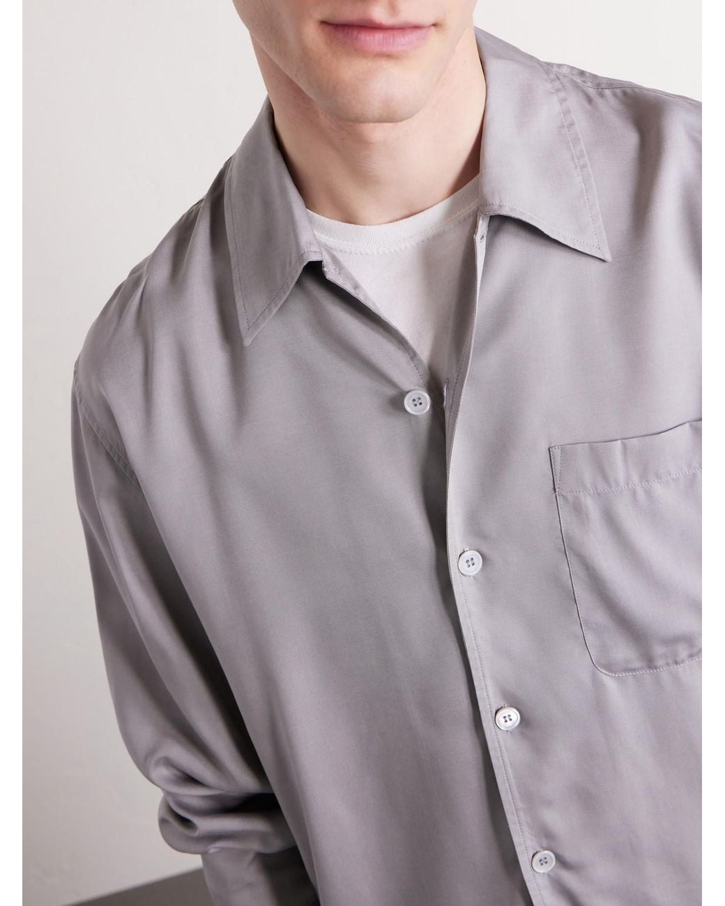 Our Legacy Gray Every Tencel Lyocell Shirt for men
