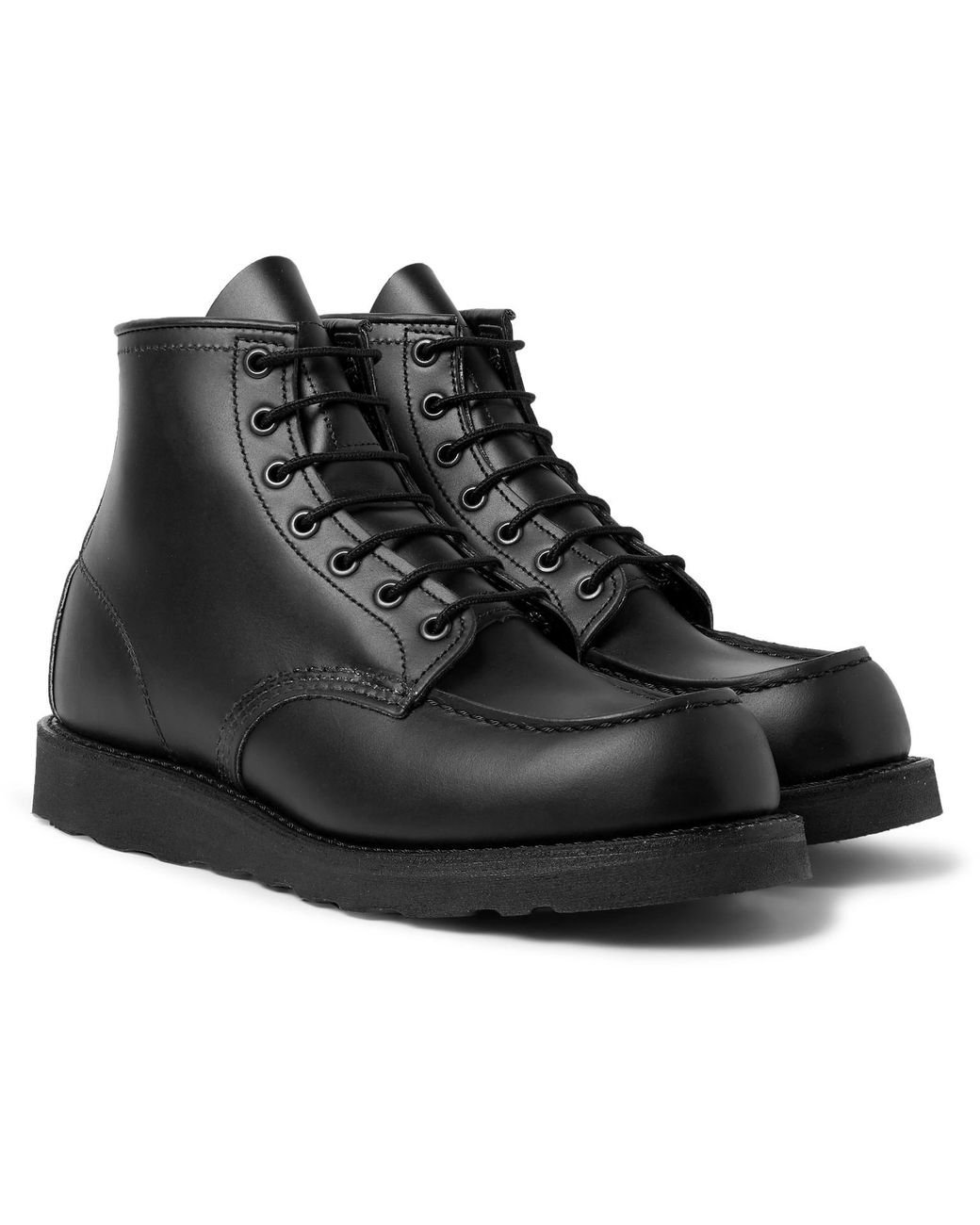 Red Wing 8137 Moc Leather Boots in Black for Men | Lyst Canada