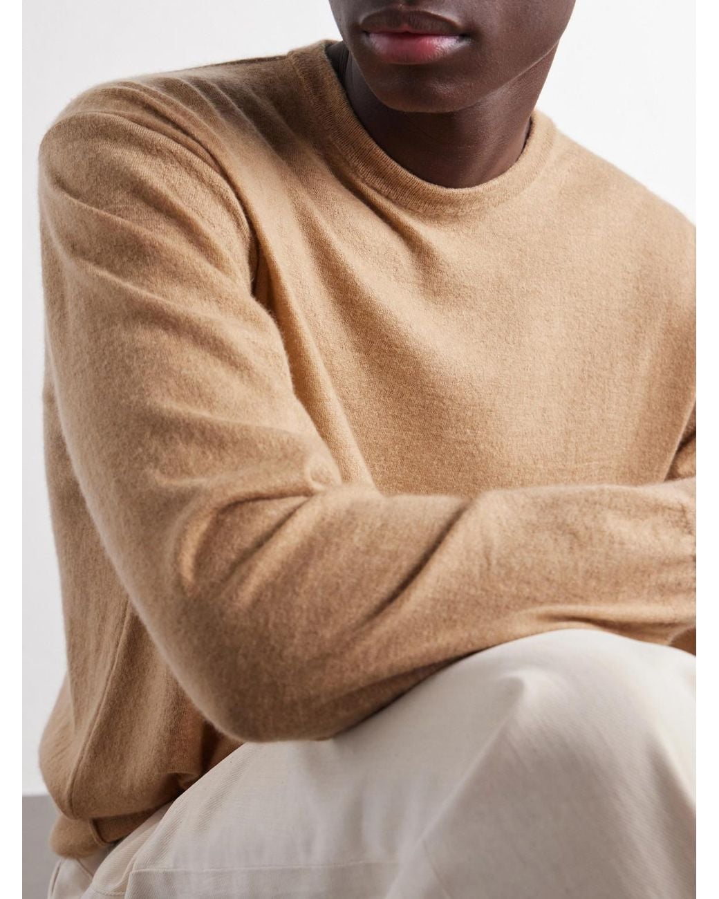 Auralee Natural Cashmere Sweater for men