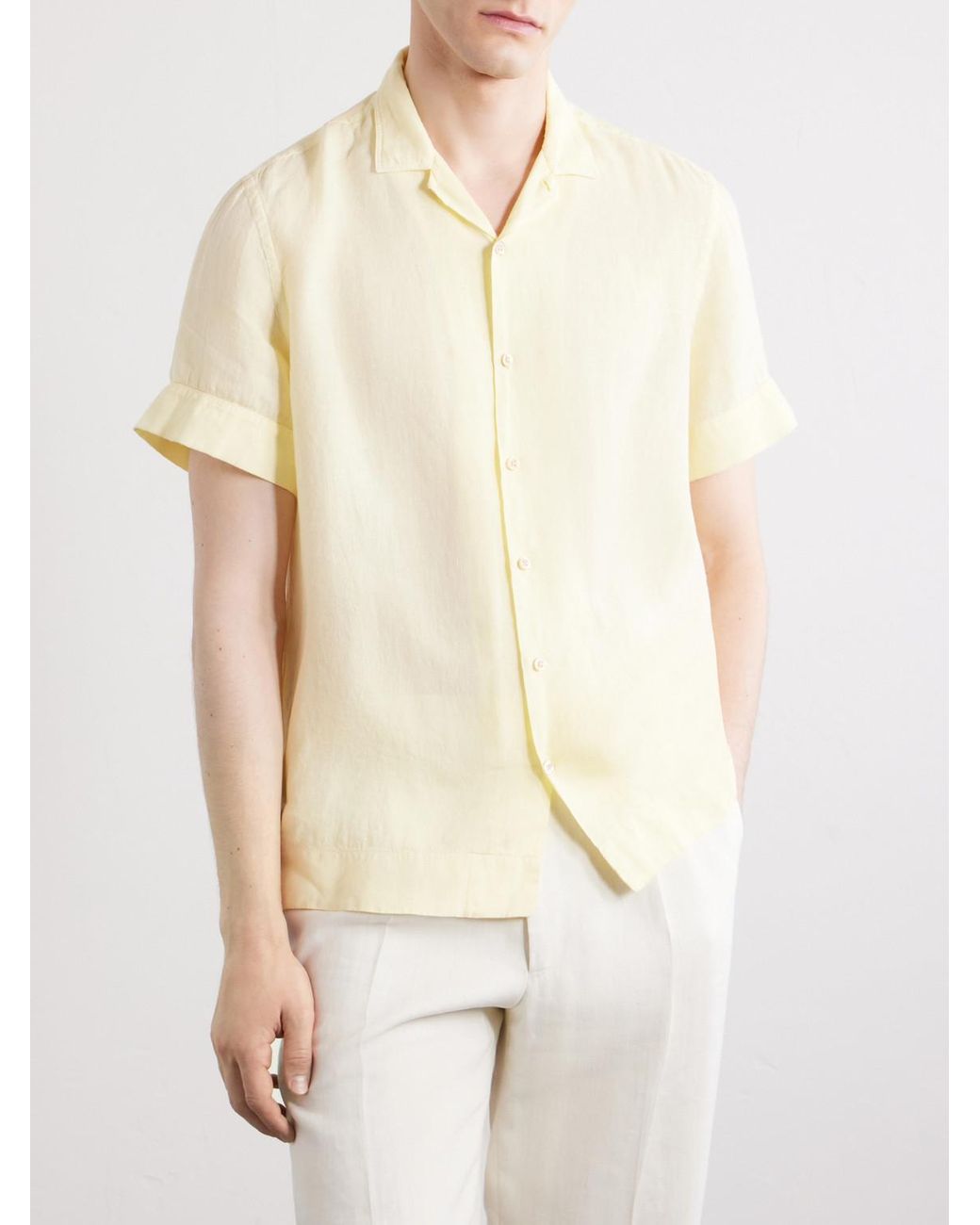 Boglioli Natural Linen Shirt for men