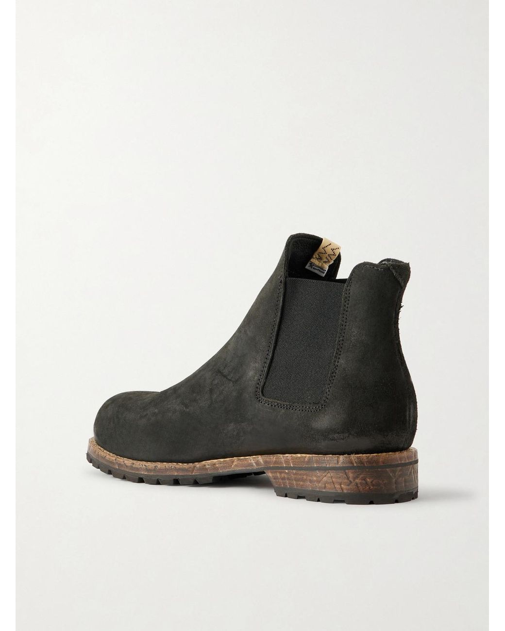 Visvim Black Gornergrat Mid-Folk Suede Chelsea Boots for men