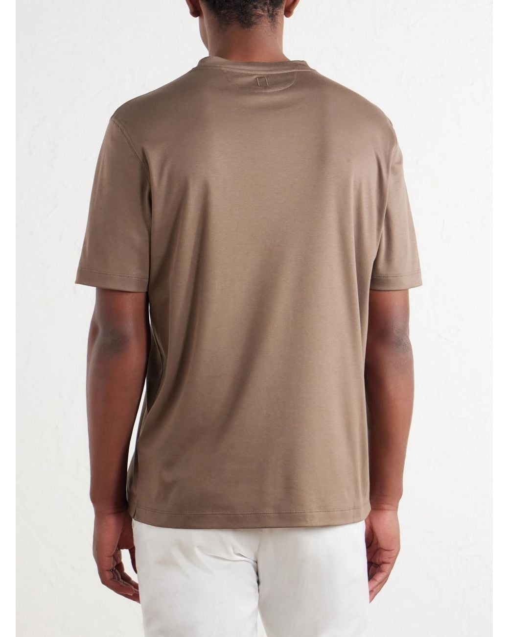 Canali Natural Cotton-Jersey T-Shirt for men