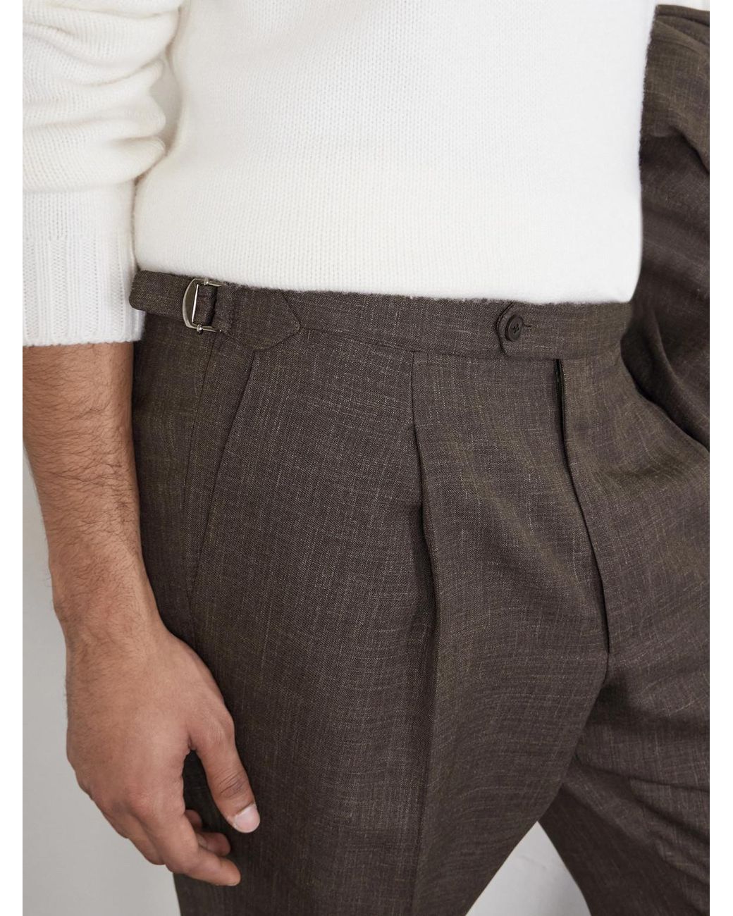 Saman Amel Gray Amie Straight-leg Wool for men