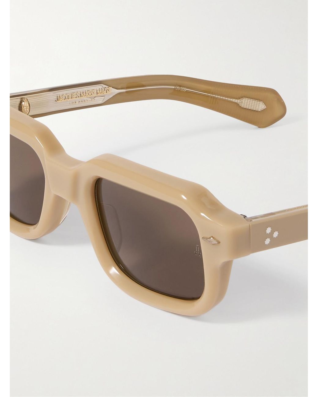 Jacques Marie Mage Natural Sandro Rectangular-Frame Acetate Sunglasses for men