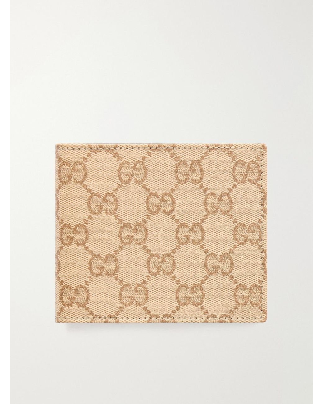 Gucci Natural Essence Classic Coated-Canvas Billfold Wallet for men