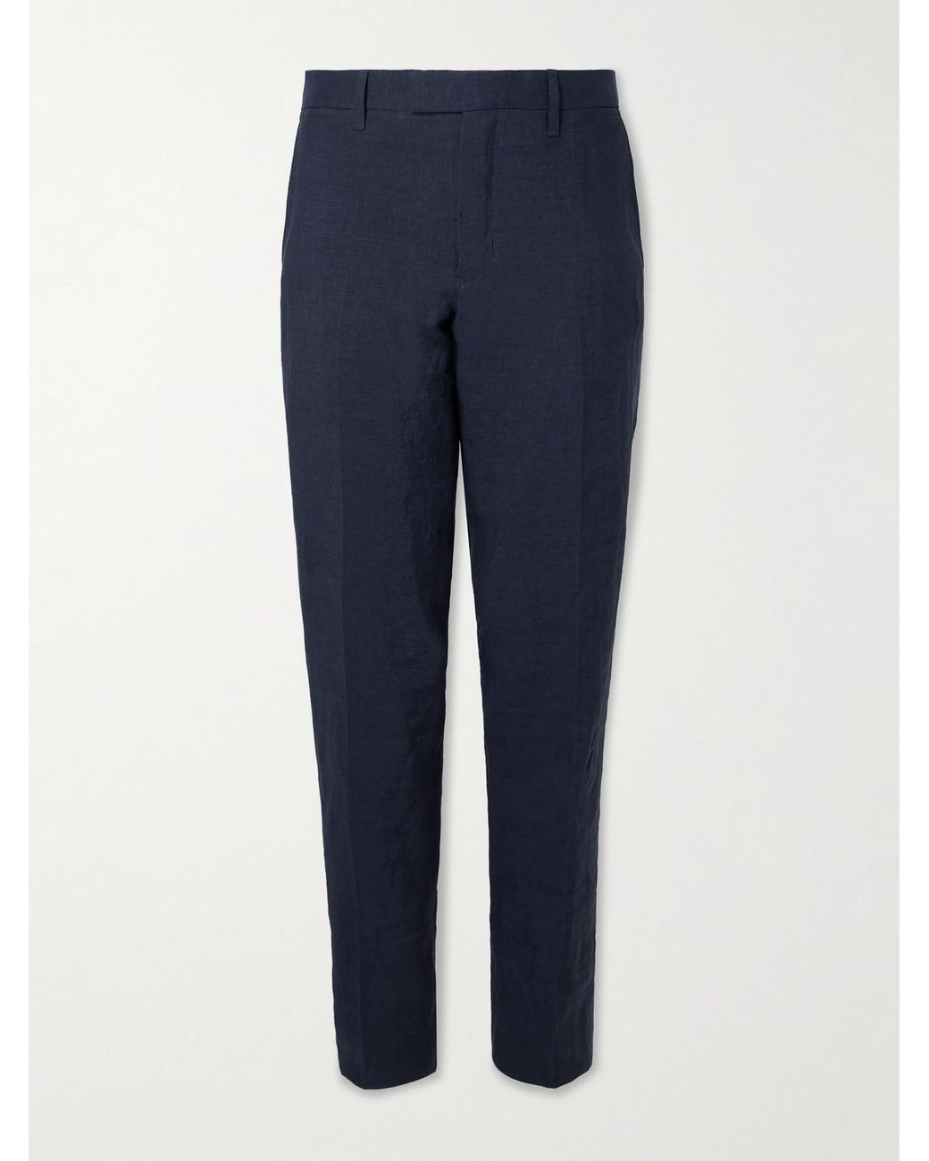 Mr P. Blue Phillip Slim-Fit Linen Suit Trousers for men