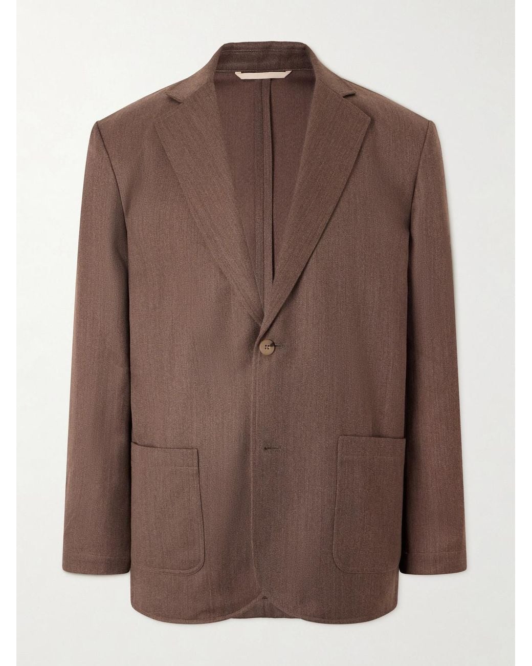 De Bonne Facture Brown Writers Wool And Cotton-Blend Suit Jacket for men