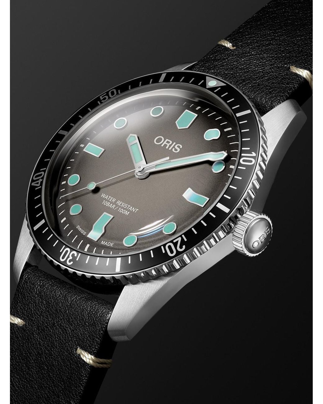 Oris Black Divers Sixty-Five Automatic Stainless Steel Watch, Ref. 01 733 7707 4053-07 5 20 89 for men