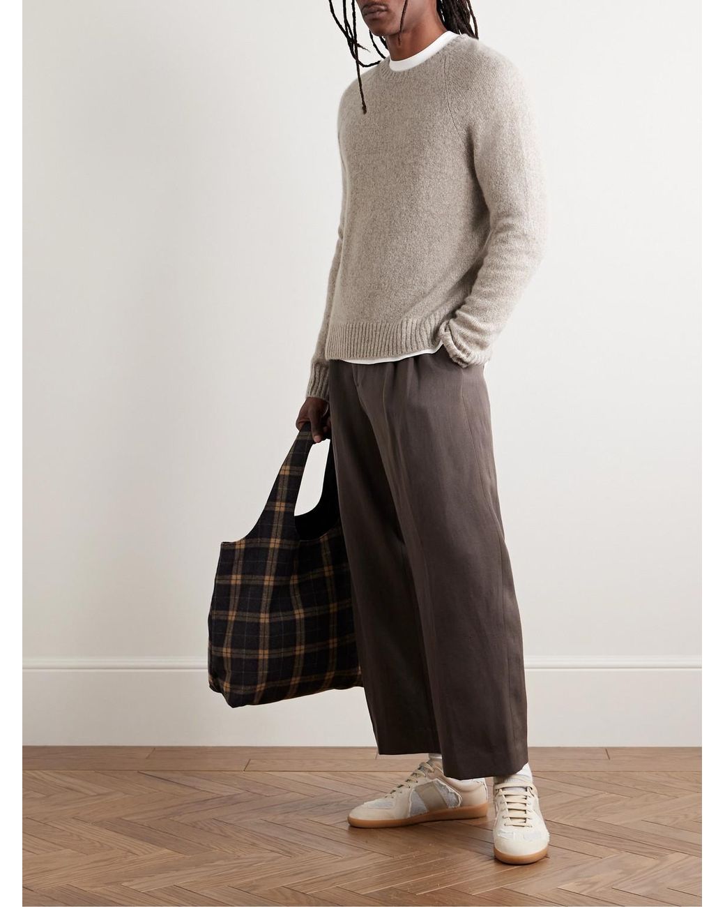 James Perse White Cashmere Sweater for men