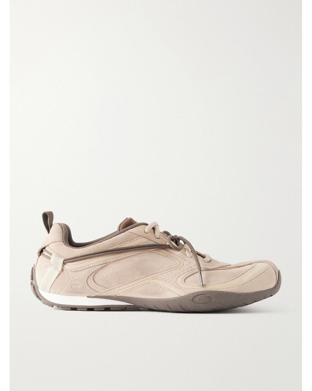 Balenciaga Natural Radar Suede Sneakers for men