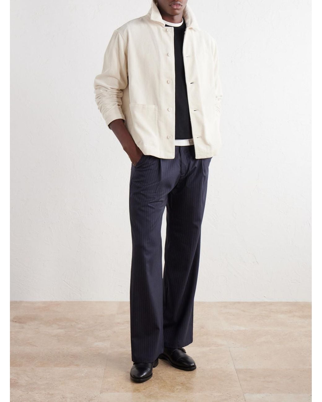NN07 Natural Morgan 50004 Organic Cotton-Corduroy Jacket for men