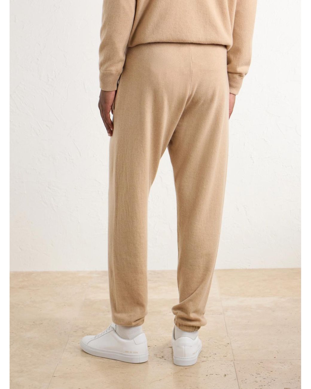Ghiaia Natural Tapered Cashmere Sweatpants for men