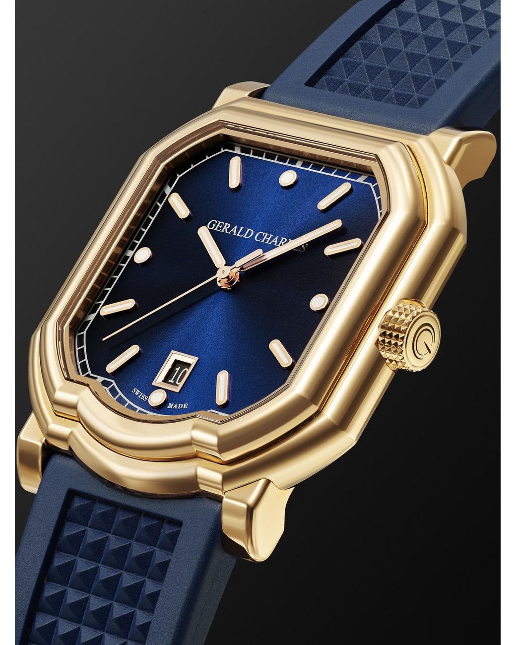 Gerald Charles Blue Maestro 2.0 Ultra-Thin Automatic 18-Karat Rose Watch, Ref. Gc2.0-Rg-01 for men
