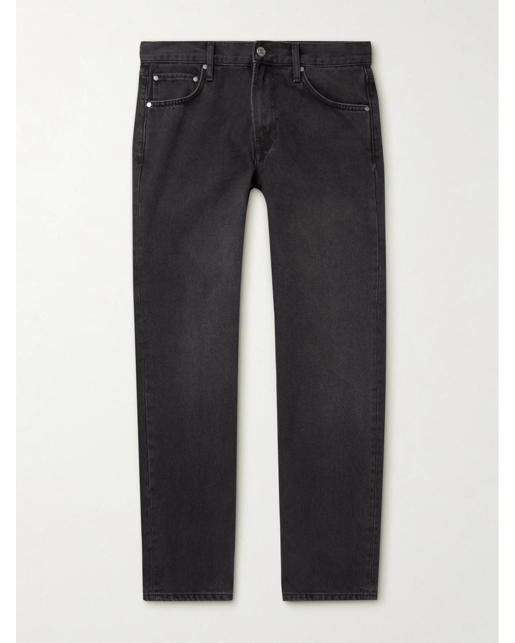 NN07 Black Sonny Straight-Leg Jeans for men